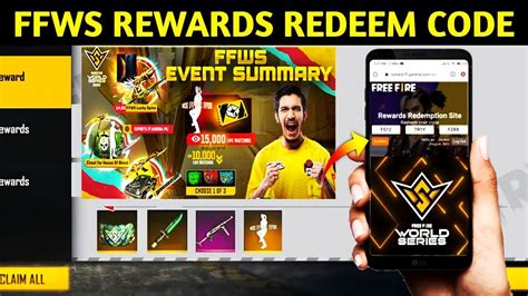 New Redeem Code Free Fire Ffws Event Free Redeem Code Ffws Youtube