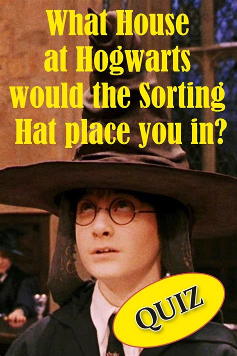 Discover Your Hogwarts House Harry Potter Sorting Hat Quiz Harry