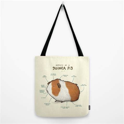 Anatomy Of A Guinea Pig Tote Bag By Sophie Corrigan X Pig