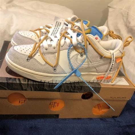 Nike dunk low x off-white lot 34 Size U.K6. Brand... - Depop