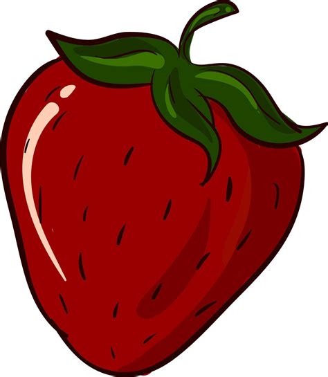 Big Strawberry Illustration Vector On White Background 13776201