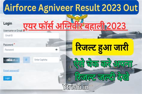 Airforce Agniveer Result Out Indian Airforce Agniveer Vayu