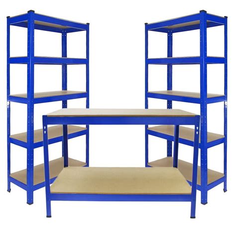 Shop MonsterShop Monster Racking 2 X T Rax 75cm Blue Metal Storage