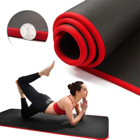 10MM Extra Thick 183cmX61cm Yoga Mats NRB Non Slip Sports Fitness For