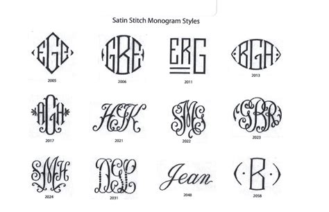 Custom Monogram Lettering Styles & Fonts | Aiko Luxury Linens