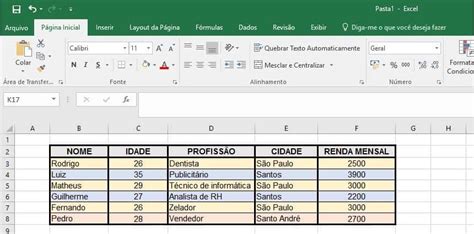 5 Passos Para Criar Uma Tabela Clara E Organizada No Excel Olhar