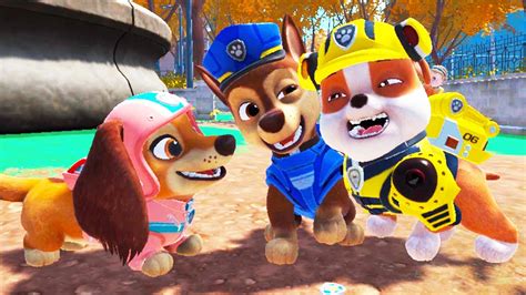 Paw Patrol The Movie Adventure City Calls The Great Storm Rescue Liberty Chase Skye