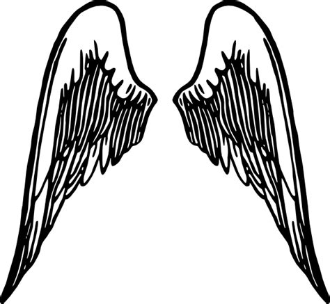 Angel Wings Outline Clip Art At Vector Clip Art Online