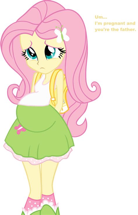 417840 Safe Fluttershy Equestria Girls G4 Female Pregnant