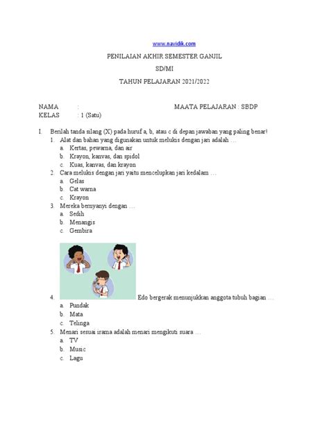 Sbdp Kelas 1 Pdf