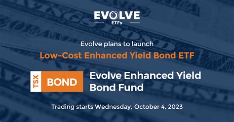 Evolve Plans To Launch Low Cost Enhanced Yield Bond Etf