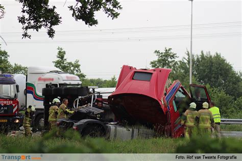 Transport Online Ravage Na Ernstig Ongeval Op A Met Twee Tankwagens