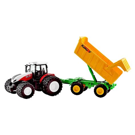 Trator Com Carreta De Brinquedo