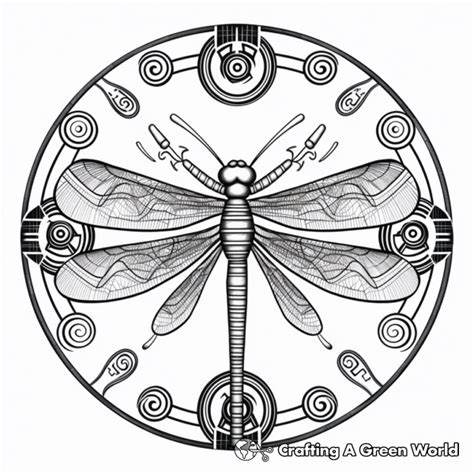 Dragonfly Mandala Coloring Pages Free And Printable