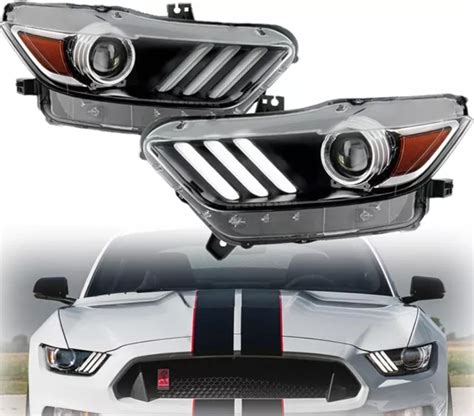 Led Headlights For Ford Mustang Drl Projector Hid Xenon