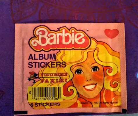 VINTAGE 1983 MATTEL Panini Barbie Album Sticker Nos New Old Stock Pick