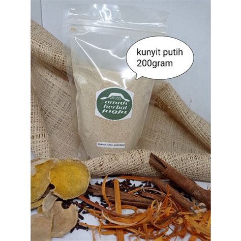 Jual Kunyit Putih Bubuk 200gram Shopee Indonesia