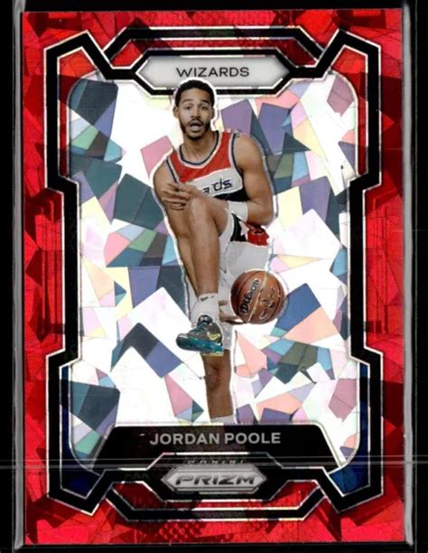 2023 24 PANINI PRIZM Jordan Poole Red Ice Prizm 51 Washington Wizards