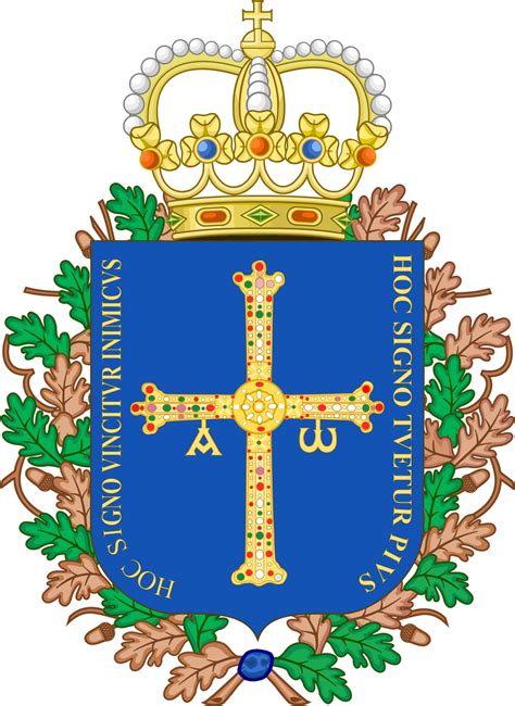 Alternative coat of arms of Asturias by EricVonSchweetz on DeviantArt