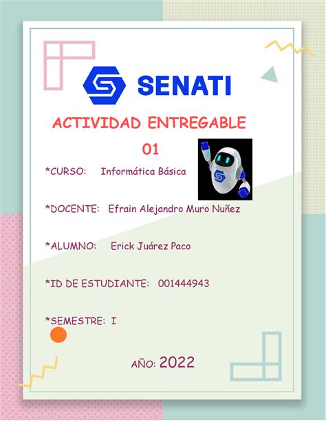 SINU 151 Entregable Informatica 01 ACTIVIDAD ENTREGABLE 01 CURSO