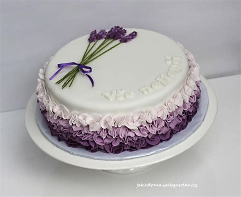 With Lavender Cake Decorating Frosting Elegant Birthday Cakes Cake Decorating Designs