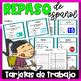 Repaso Vocabulario Basico Tarjetas De Trabajo Task Cards In Spanish