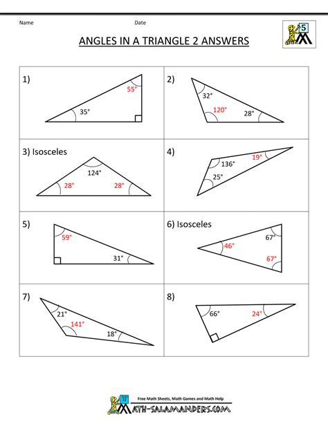 Congruent Triangle Worksheets Free