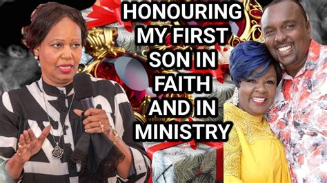 Reverend Teresia Wairimu Honouring Her First Son In Ministry Bishop