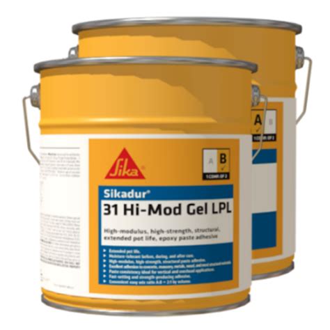 Sikadur Hi Mod Gel Lpl High Strength Structural Extended Pot Life