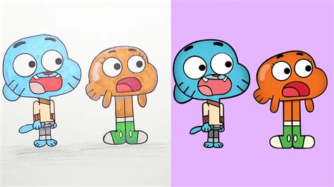 El Incre Ble Mundo De Gumball Gumball Y Darwin Boya Boya Pinta