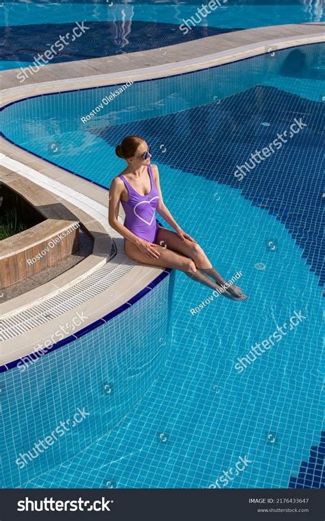 Elegant Sexy Woman White Bikini On Stock Photo Shutterstock