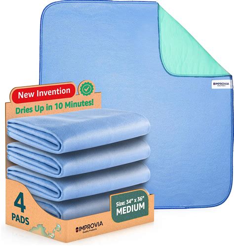 Premium Soft Absorbent Waterproof Bed Pad 34 X36 Inch Washable 300x For Reusable