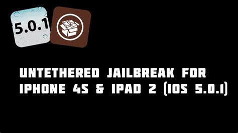 Jailbreak Tutorials Jailbreak Iphone S Ipad Untethered On