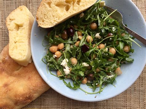 Greek Chickpea Arugula Salad Bites For Foodies