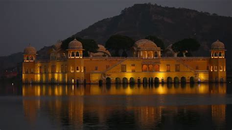 The Palace Jal Mahal At Dusk. Jal Mahal (Water Palace) Was Built In The ...