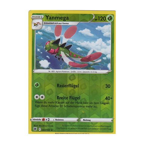 Yanmega Reverse Holo Astralglanz Pokemon Karte Kaufen