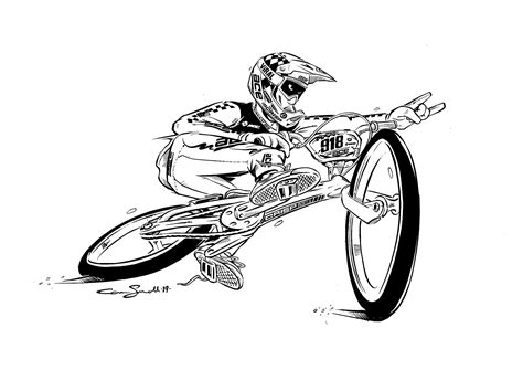 How To Draw A Bmx Bicycle