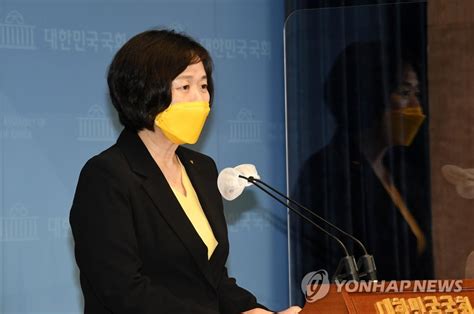 돌봄정책 관련 공약 발표하는 정의당 이정미 전 대표 연합뉴스