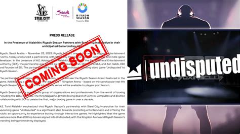 Riyadh Season Partners With Steel City For The 'Undisputed' Game Release