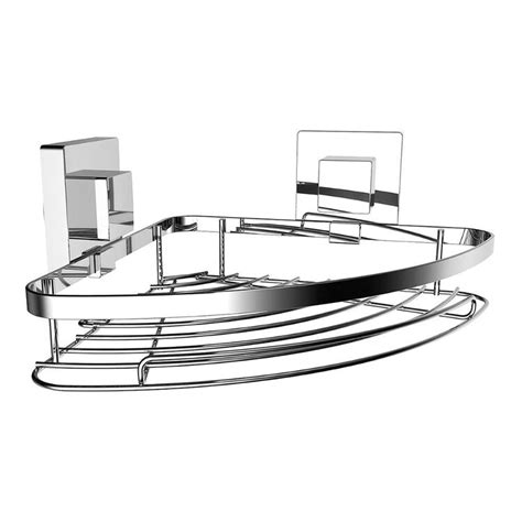 Naleon Elite Suction Corner Basket Chrome