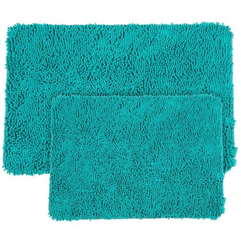 Hastings Home Hastings Home Bathroom Mats 21 In X 32 In Seafoam