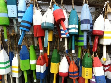 Colorful Buoys Coastal Cottage Coastal Decor Beach Art Beach Decor