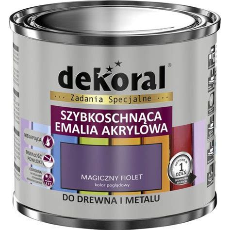 Farba Akrylux Kolor Magiczny Fiolet Emalia Akrylowa Do Drewna I Metalu