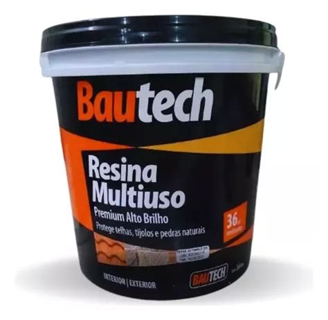 Resina Acrilica Multiuso Premium Alto Brilho 3 6l Bautech Frete grátis