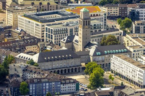 M Lheim An Der Ruhr Aus Der Vogelperspektive Geb Ude Der