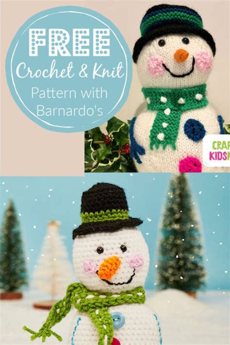 Free Snowman Knitting Pattern with Barnardo's - Red Ted Art