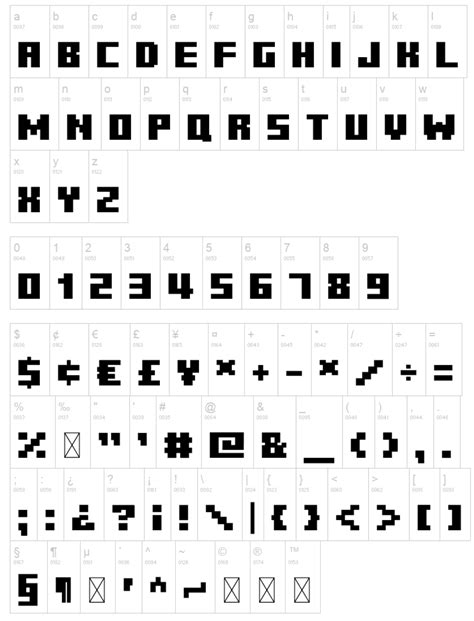 I made this Minecraft Font a while ago. It's pretty useful for making ...