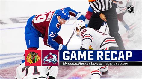 Blackhawks Avalanche Nhl Highlights Youtube