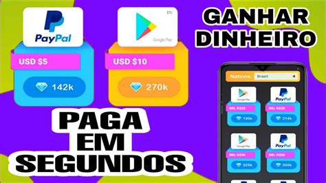 PAGA EM SEGUNDOS 2 Apps SUPER RÁPIDO Para Ganhar Dinheiro no PayPal