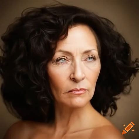 Portrait Of A Beautiful Middle Aged Woman